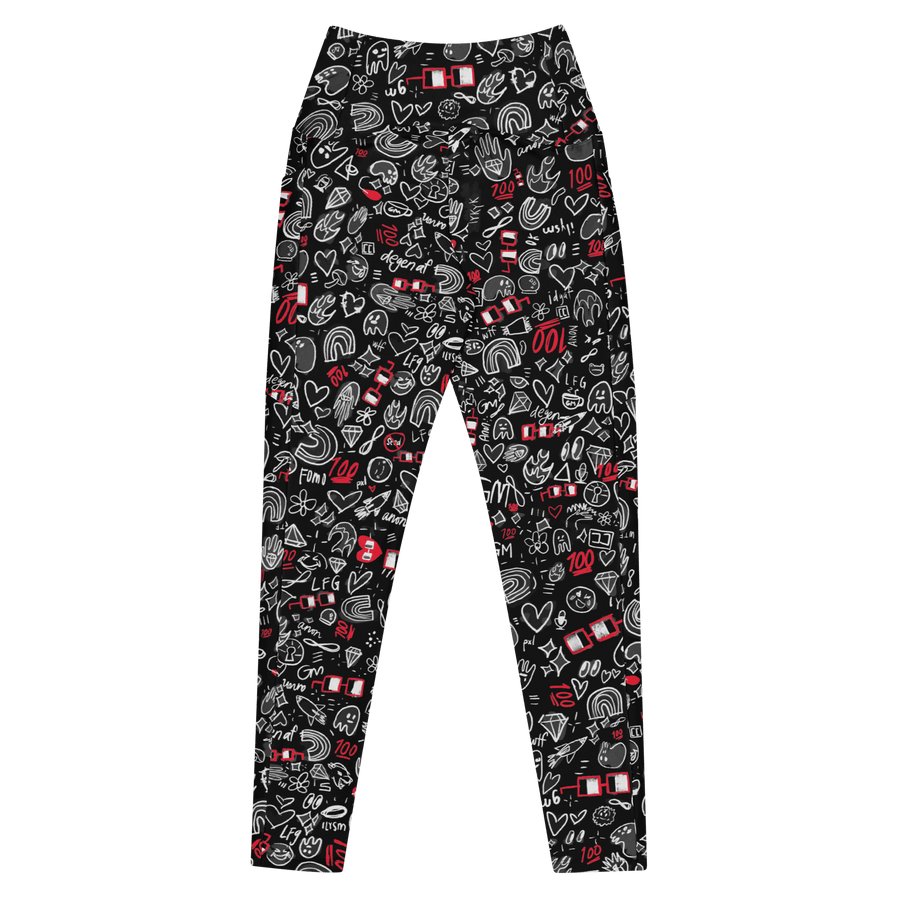 x NOUNISH DARK PRINT POCKET LEGGINGS