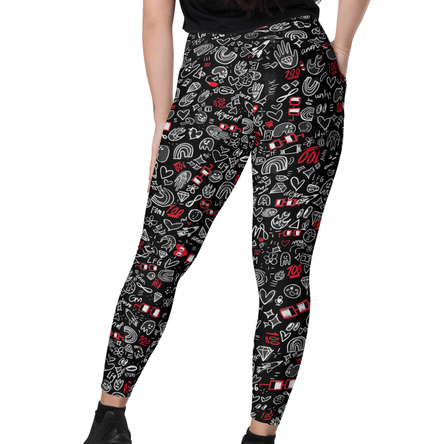 x NOUNISH DARK PRINT POCKET LEGGINGS