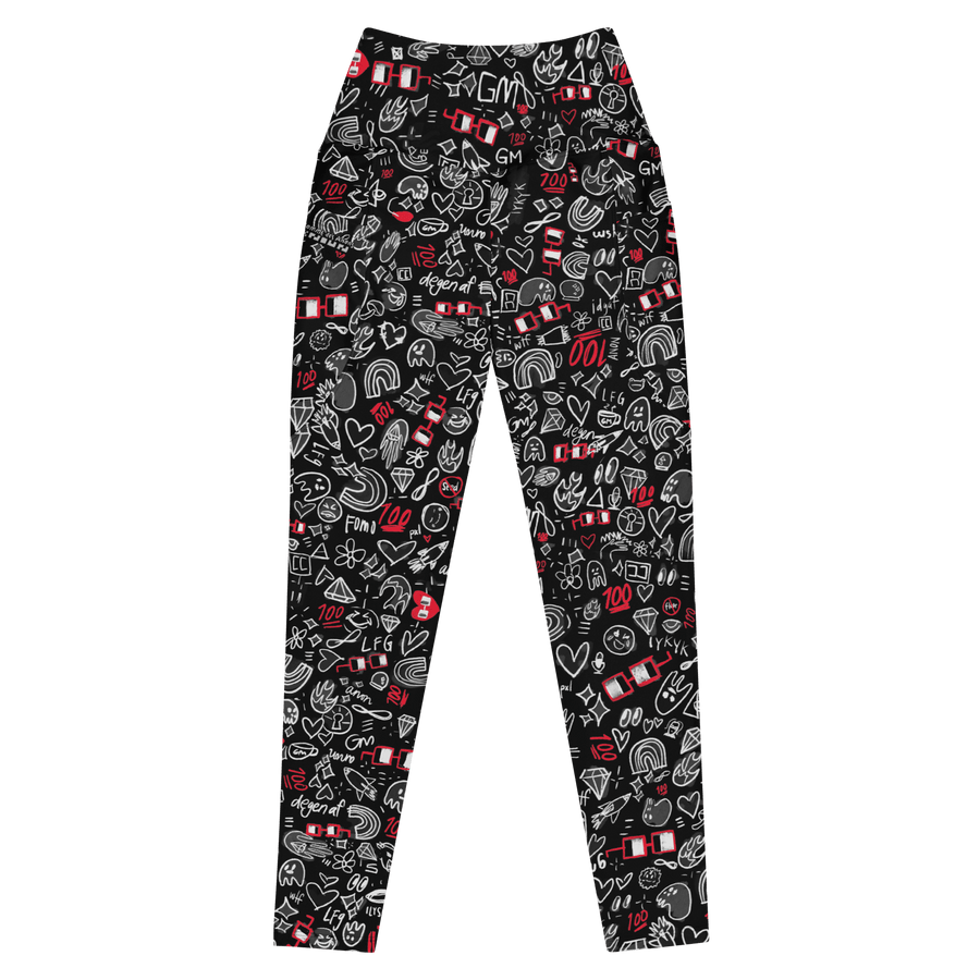 x NOUNISH DARK PRINT POCKET LEGGINGS