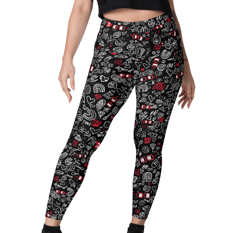 x NOUNISH DARK PRINT POCKET LEGGINGS