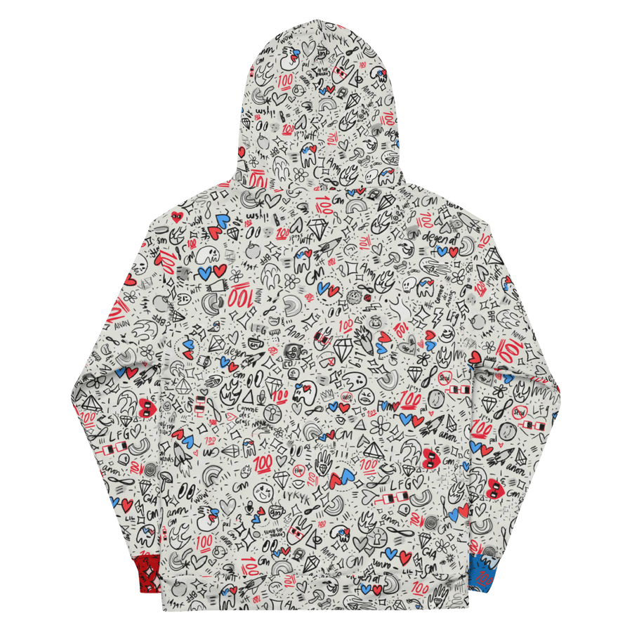 ANON LIGHT PRINT HOODIE