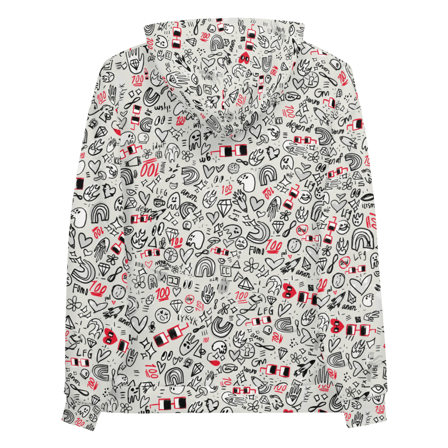 x NOUNISH LIGHT PRINT HOODIE