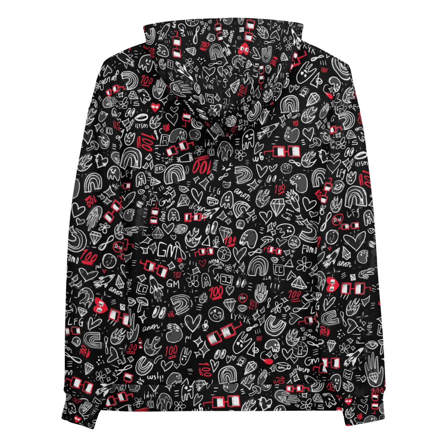 x NOUNISH DARK PRINT HOODIE