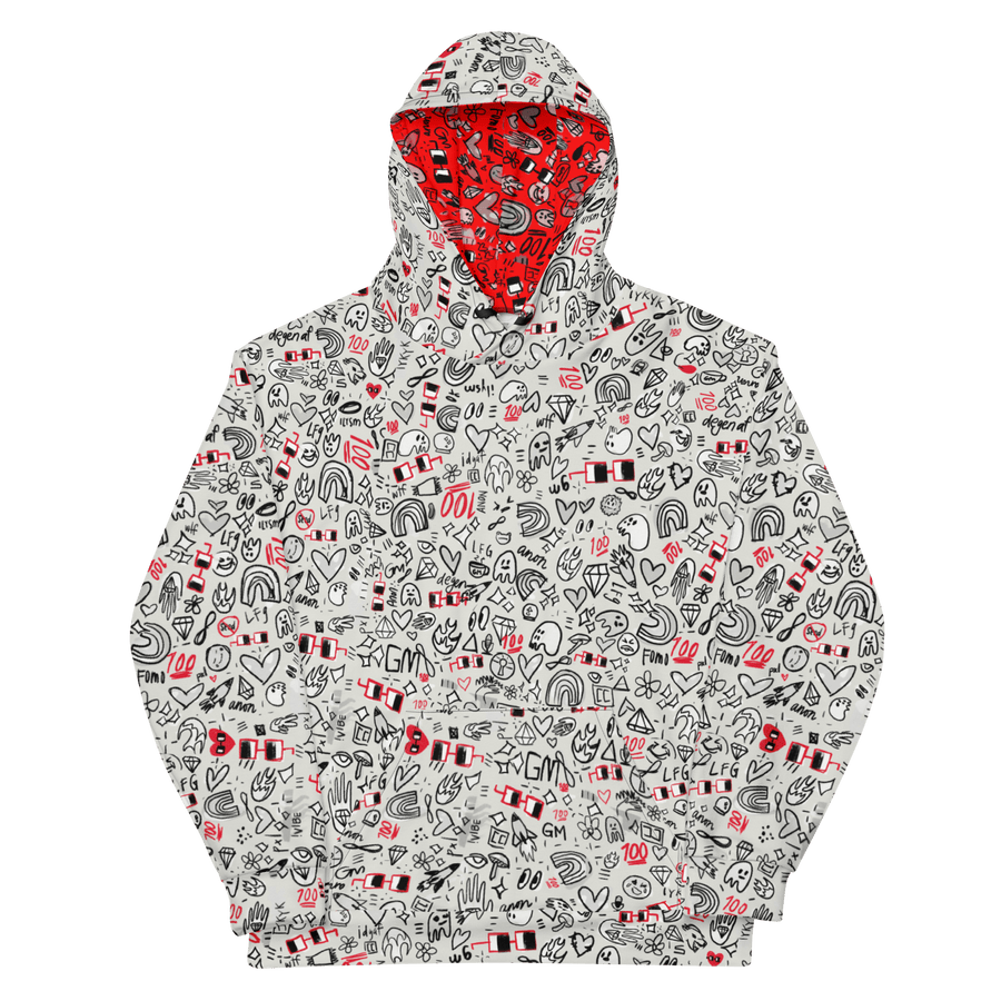 x NOUNISH LIGHT PRINT HOODIE