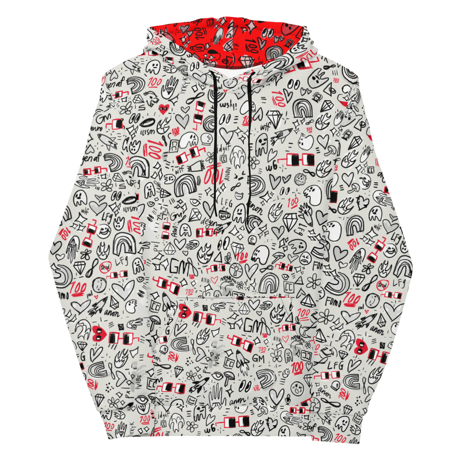 x NOUNISH LIGHT PRINT HOODIE