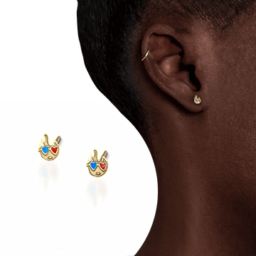 FIRE EMOJI STUD EARRINGS