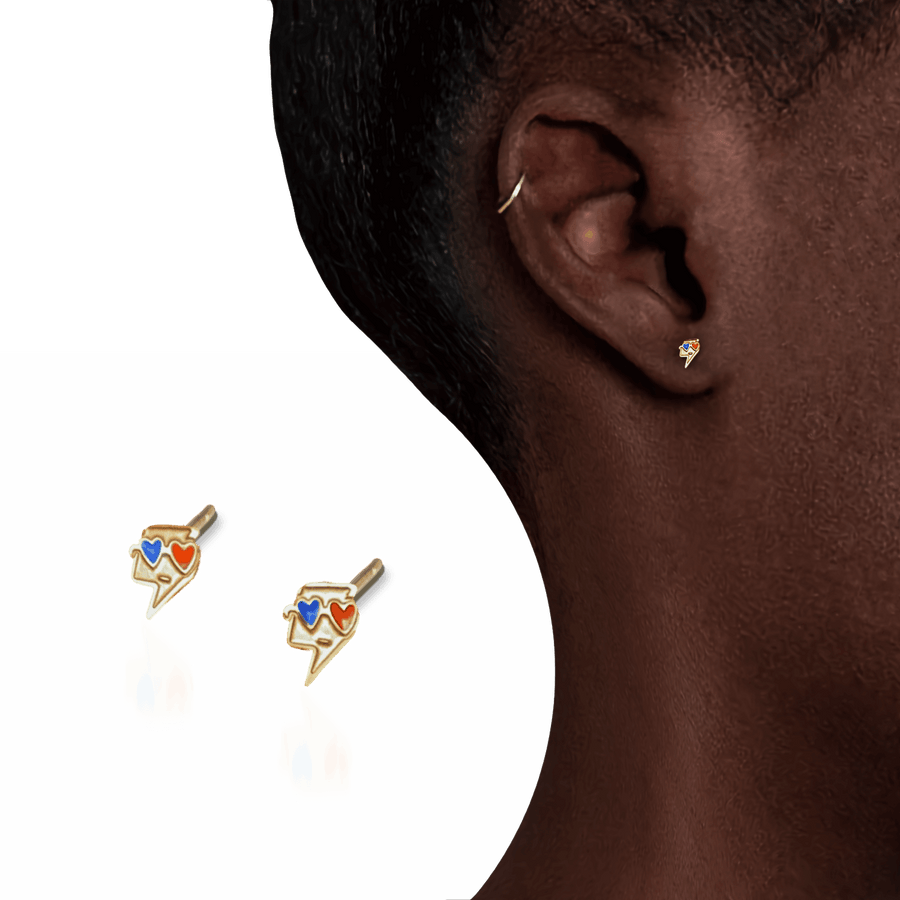 BOLT EMOJI STUD EARRINGS