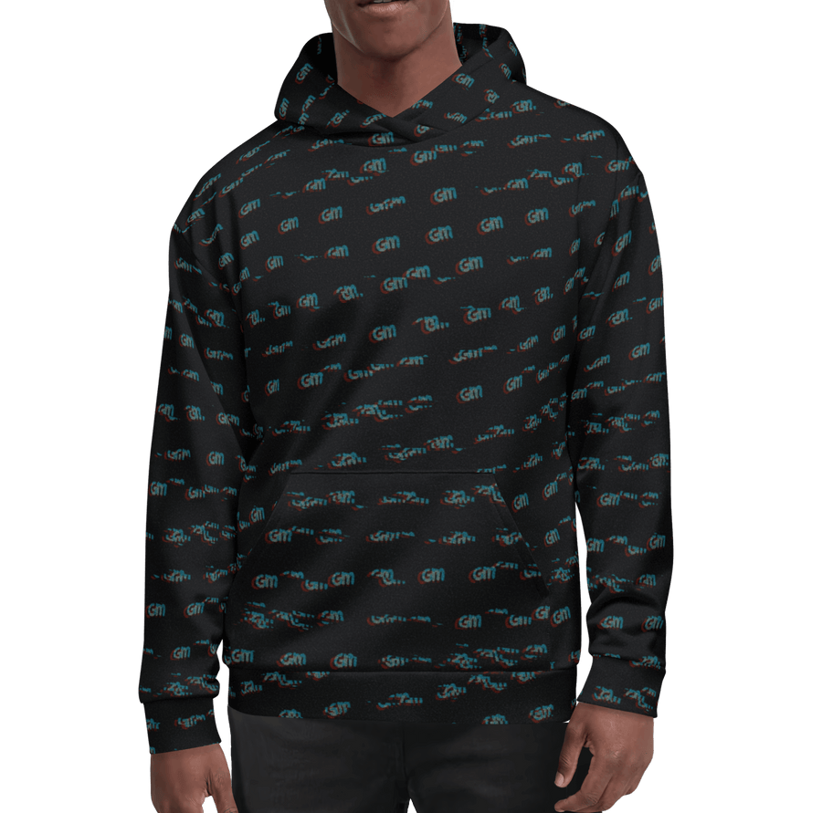 GM GLITCH PRINT HOODIE