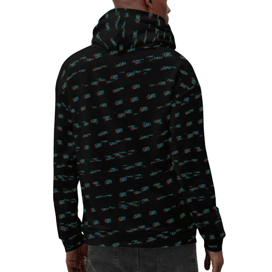 GM GLITCH PRINT HOODIE