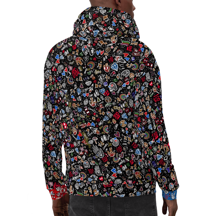ANON DARK PRINT HOODIE