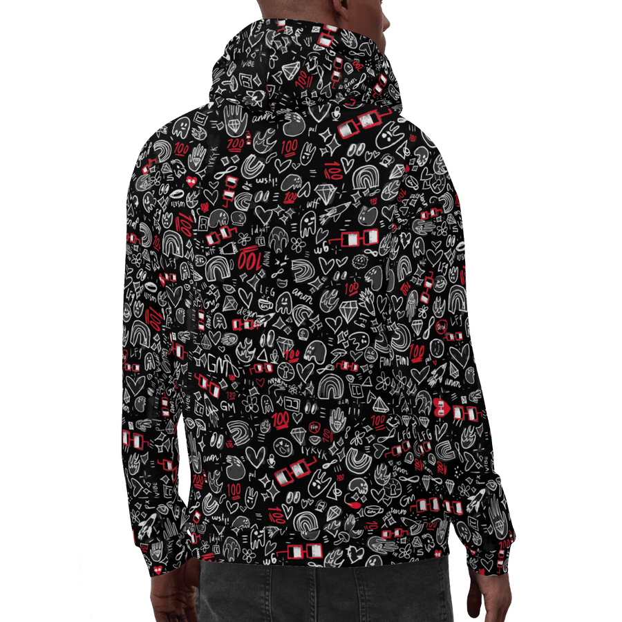 x NOUNISH DARK PRINT HOODIE