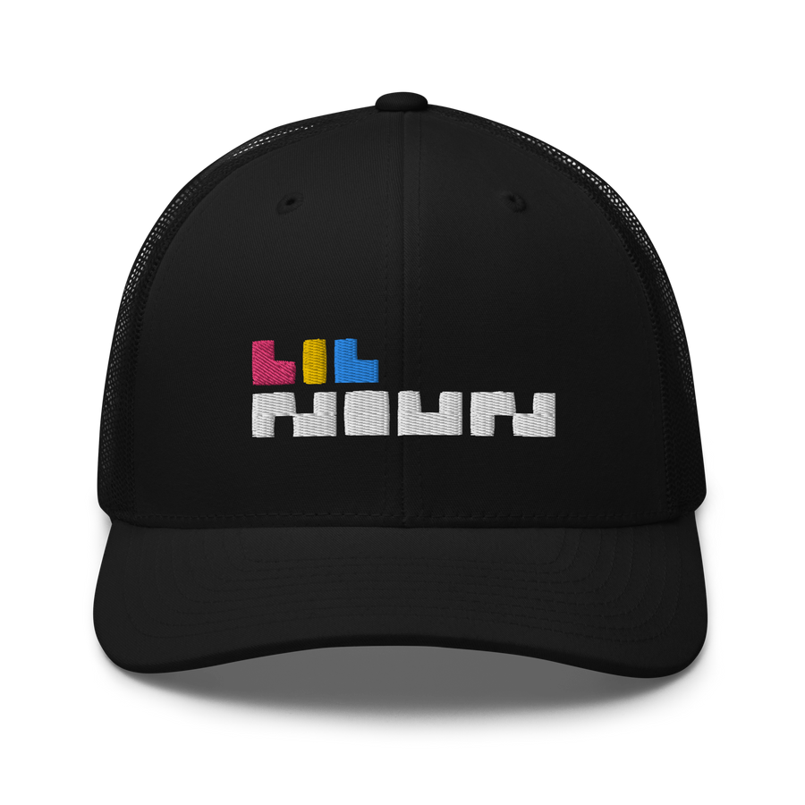 x LIL NOUNS PUFF LOGO MESH BACK HAT