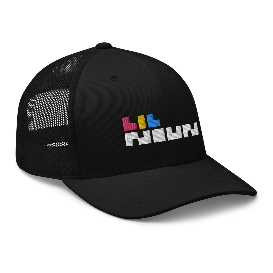 x LIL NOUNS PUFF LOGO MESH BACK HAT