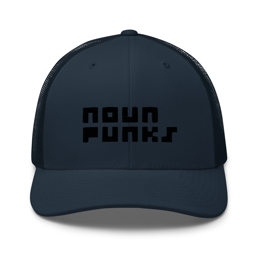 x NOUN PUNKS PUFF EMBROIDERED MESH BACK HAT