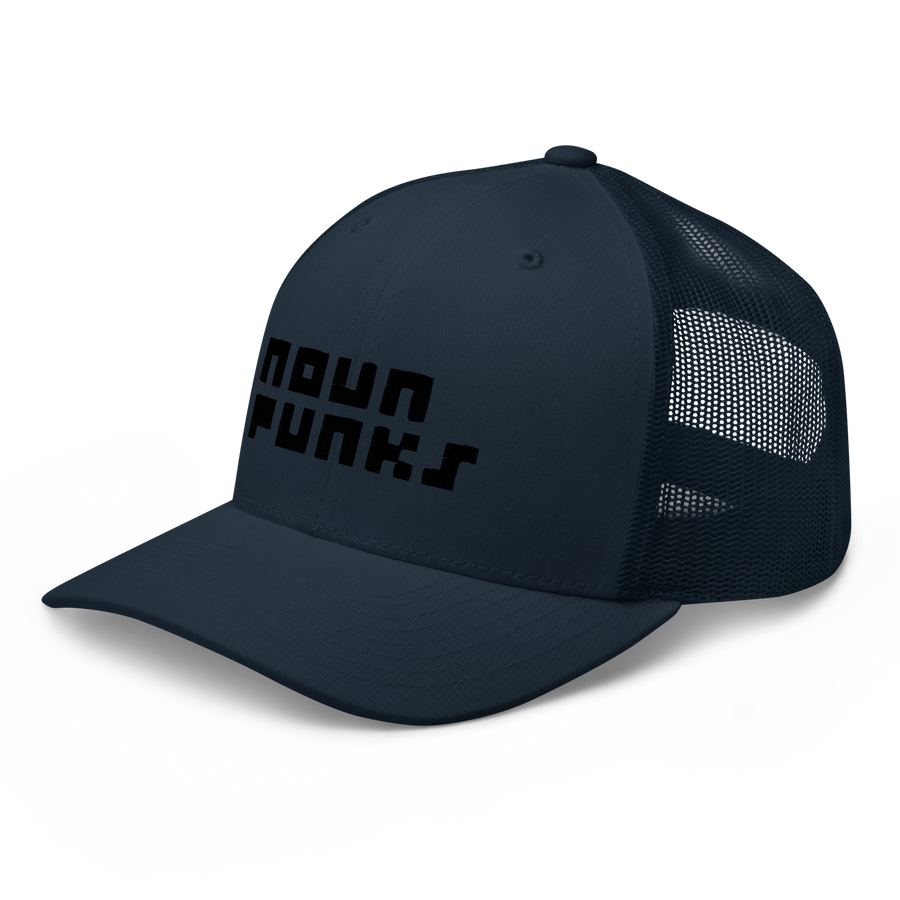 x NOUN PUNKS PUFF EMBROIDERED MESH BACK HAT