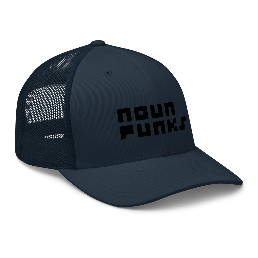 x NOUN PUNKS PUFF EMBROIDERED MESH BACK HAT