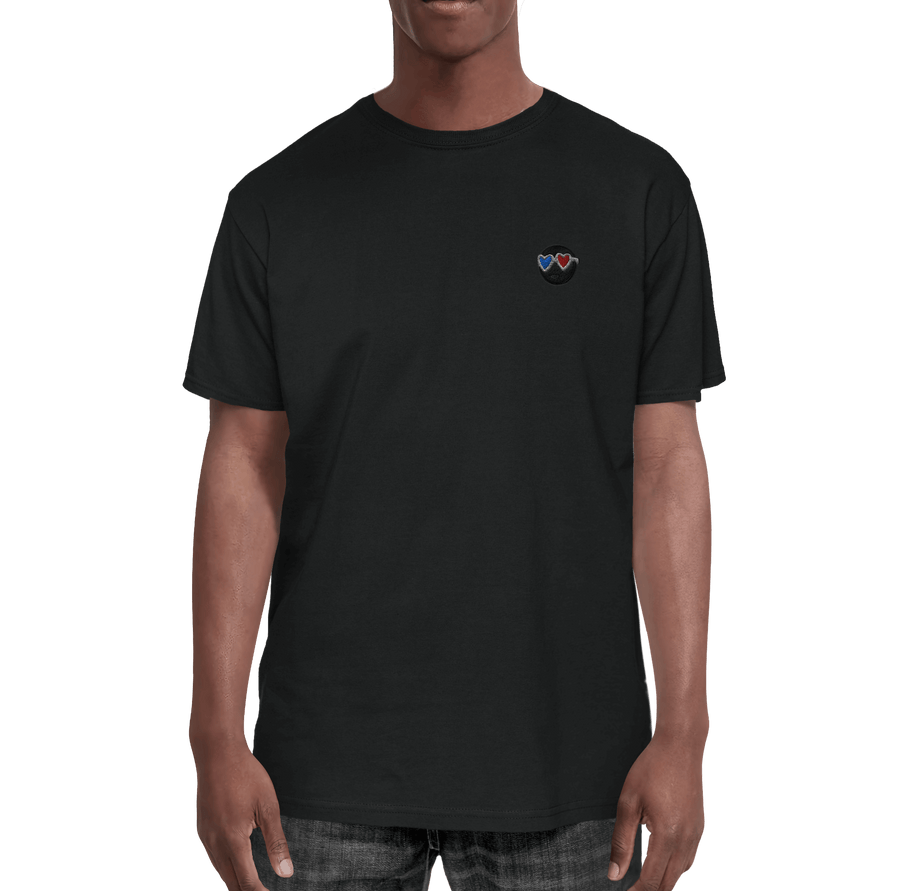 MINIMALIST 3D BLACK-ON-BLACK EMOJI TEE